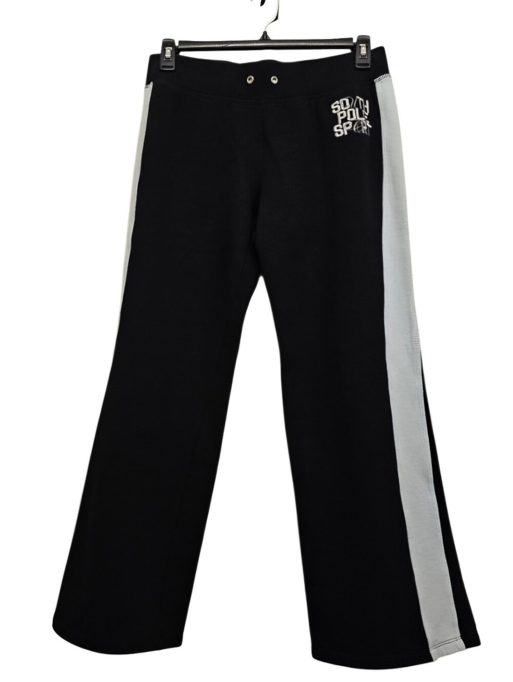 South Pole Sport Black Track Pants with Side Stripe